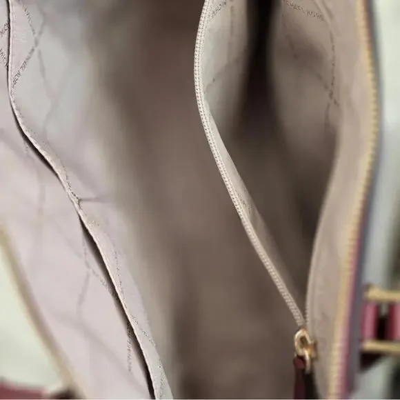 Michael Kors Charlotte Large Saffiano Leather Top-Zip Tote - Picture 7 of 7